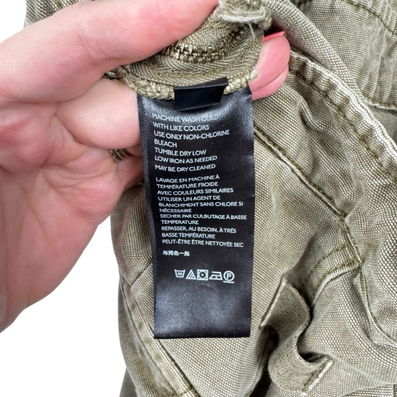 FREE PEOPLE Small Go West Utility Jumpsuit in Moss Revolve Open Back Cargo S - Picture 10 of 16